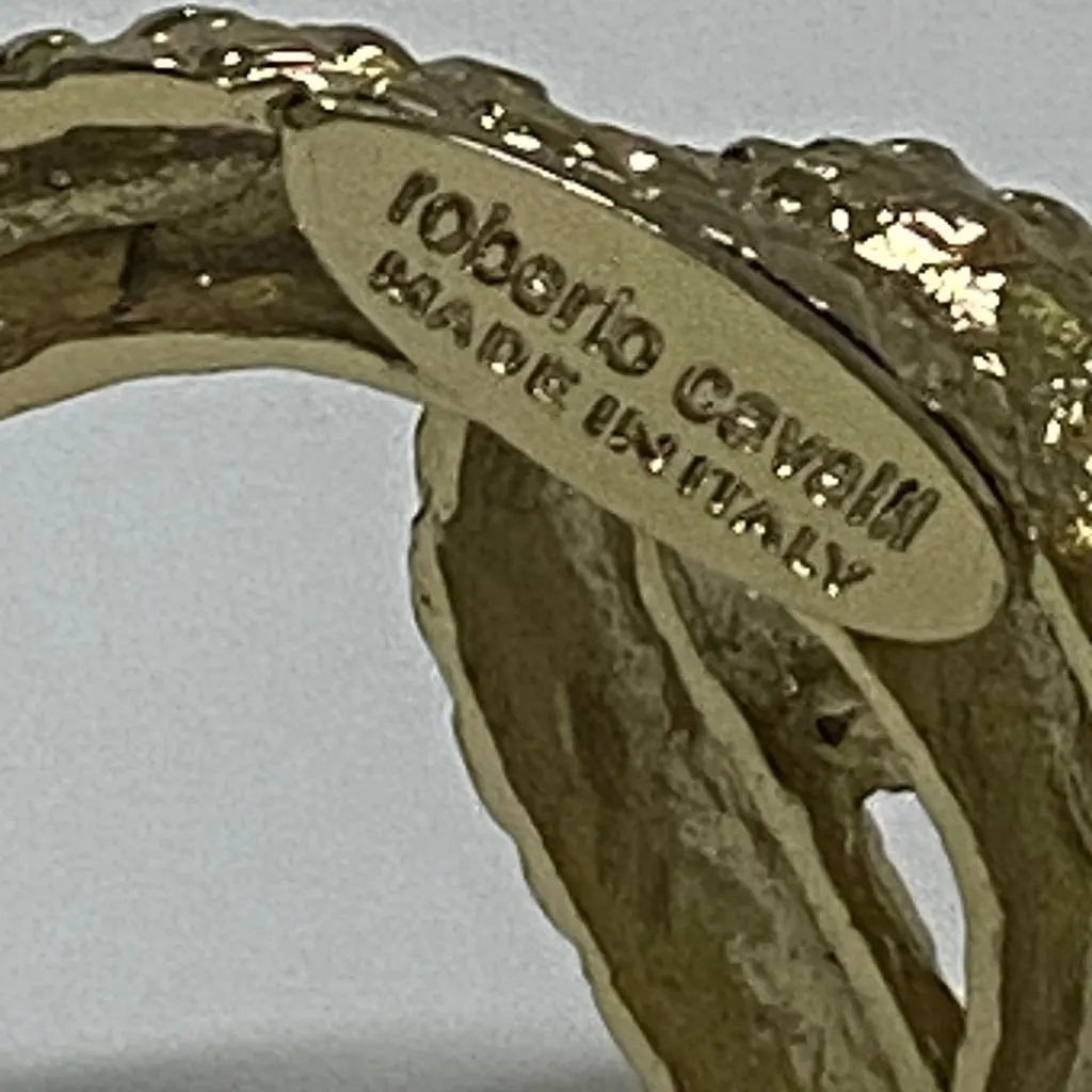Roberto Cavalli Iconic Roberto Cavalli Vintage Double Snake Buckle - Gemstone Eye Detail MultiColor Very good - Inside View
