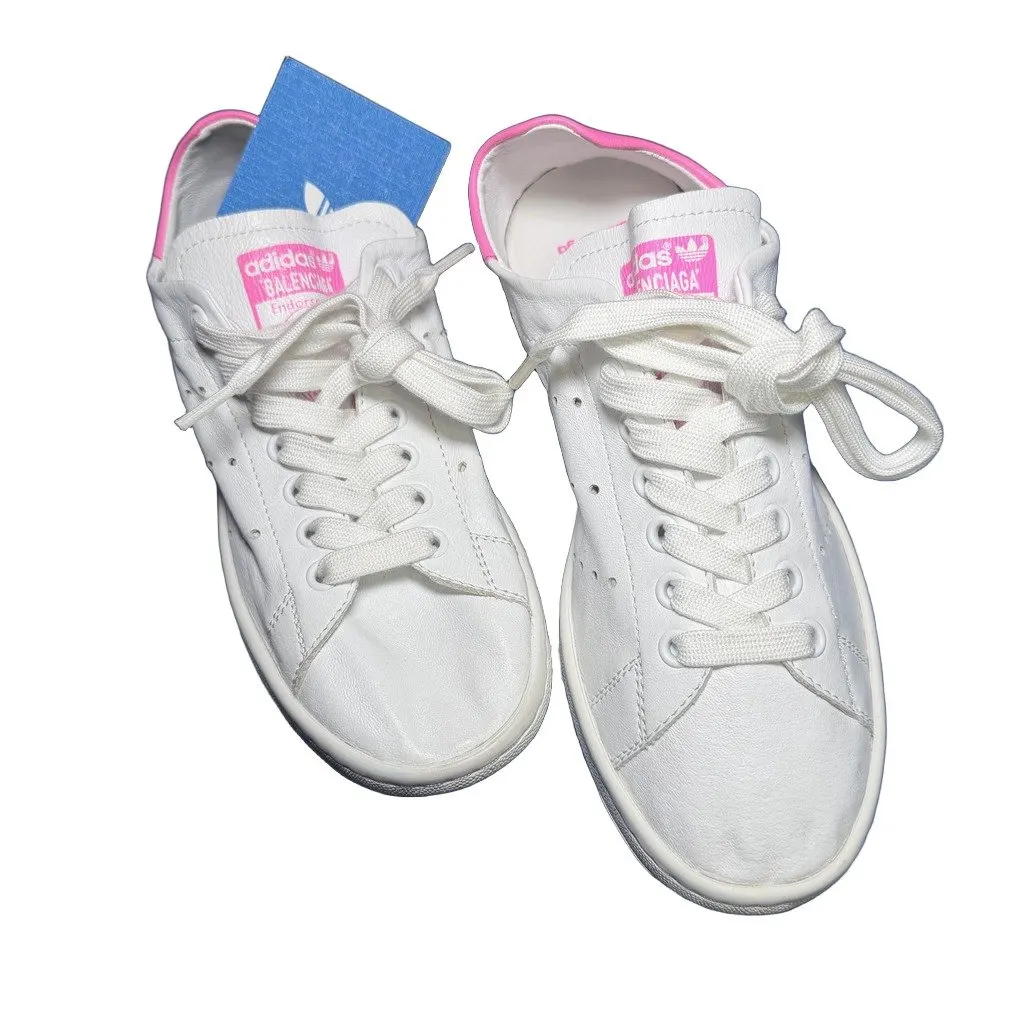 Balenciaga Balenciaga X Adidas White Leather Never worn, with tag - Front View