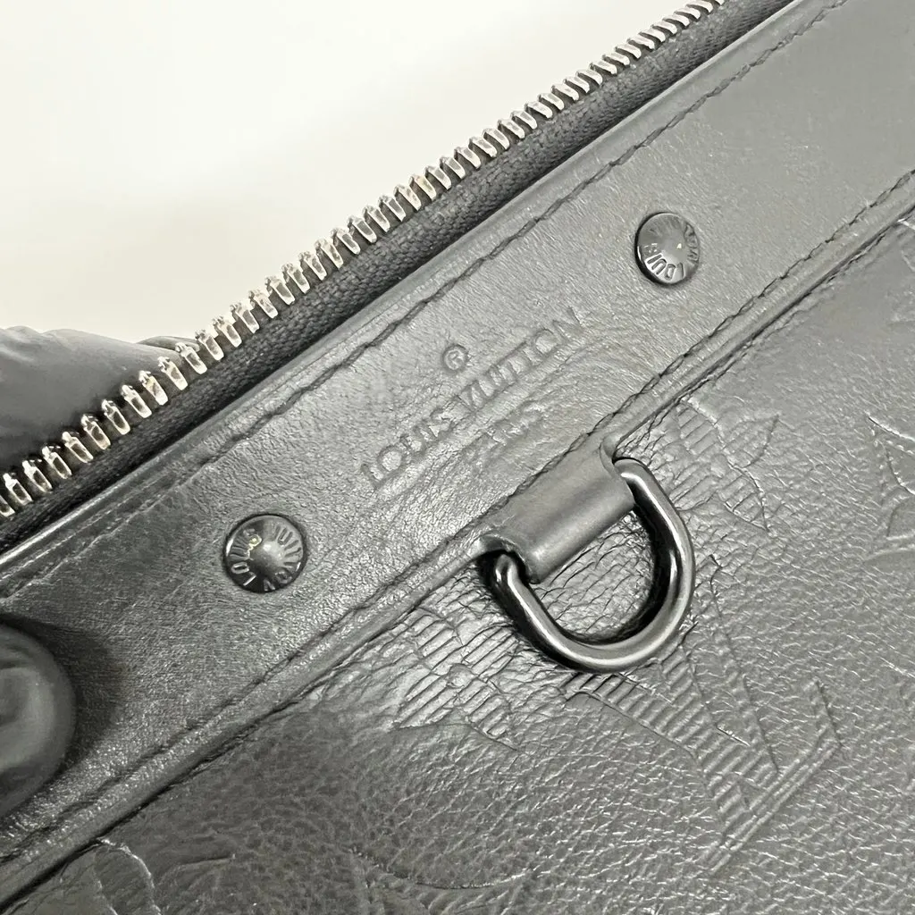 Louis Vuitton Monogram Shadow Leather Pochette Jour GM Black Leather Good - Box View