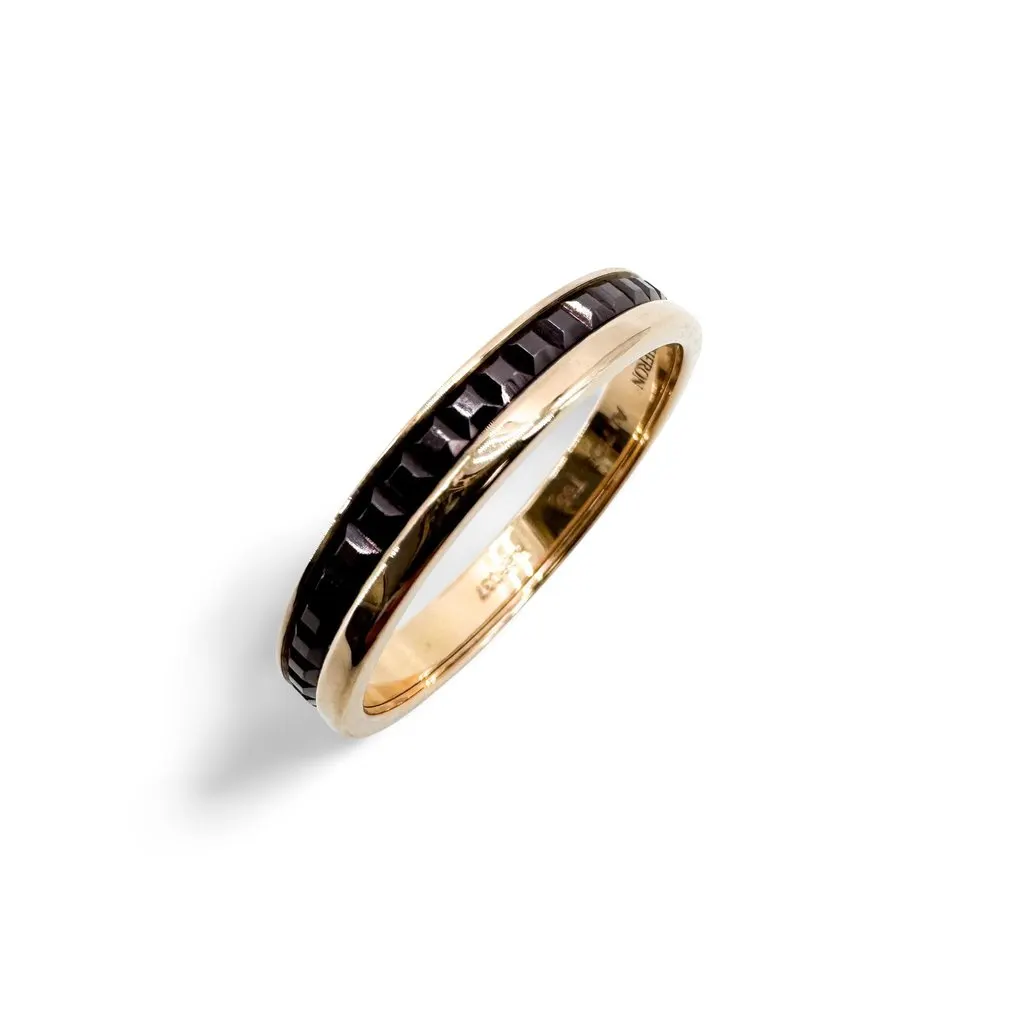Boucheron Quatre Classic Clou de Paris Ring Brown Very good - Front View