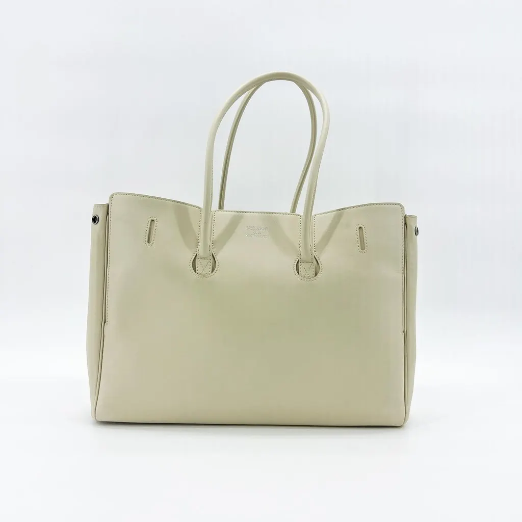 Balenciaga Bel Air Large Carryall Bag Ivory MultiColor Leather Very good - Inside View