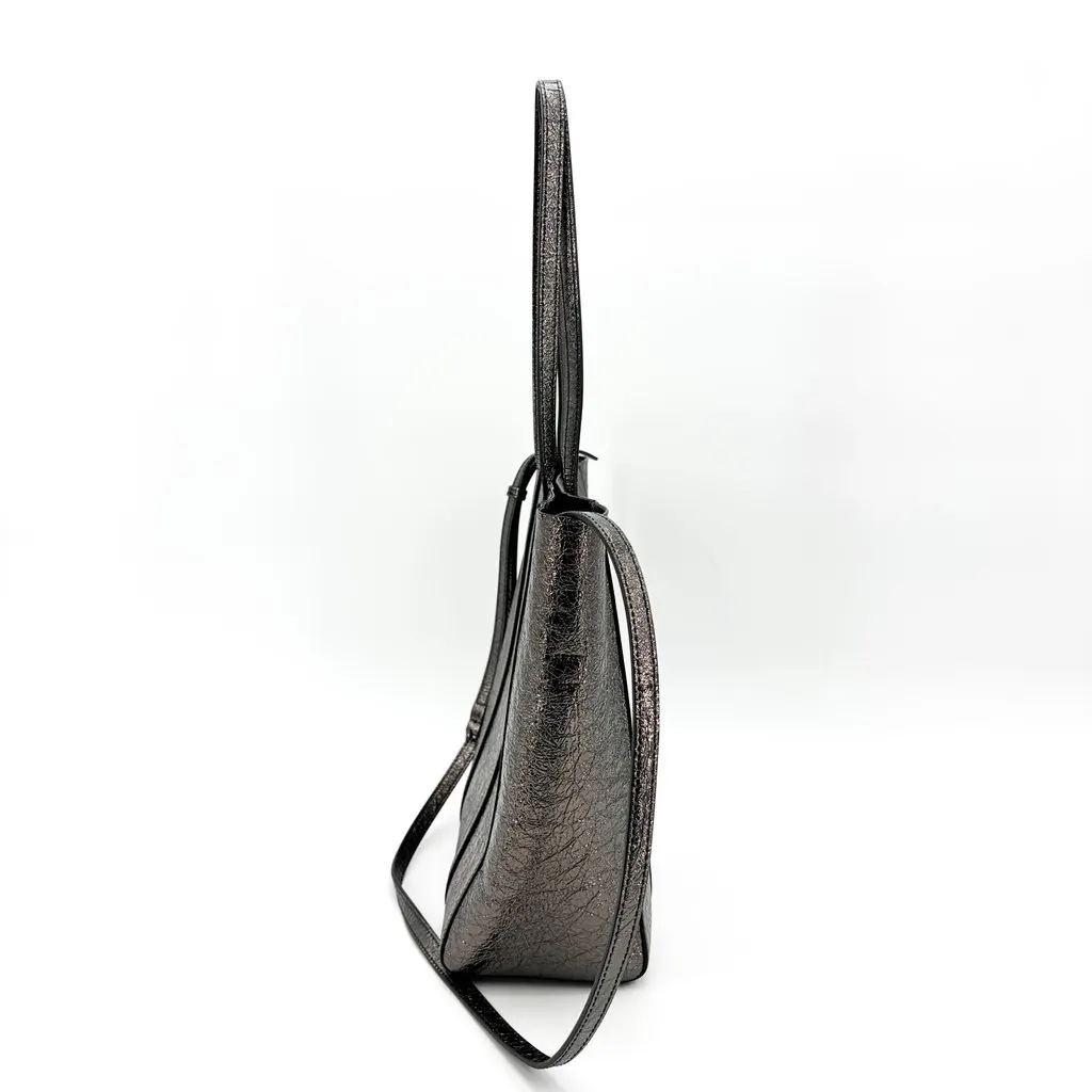 Balenciaga XS Everyday Tote Bag Metallic Dark Silver Silver Leather Very good - Box View