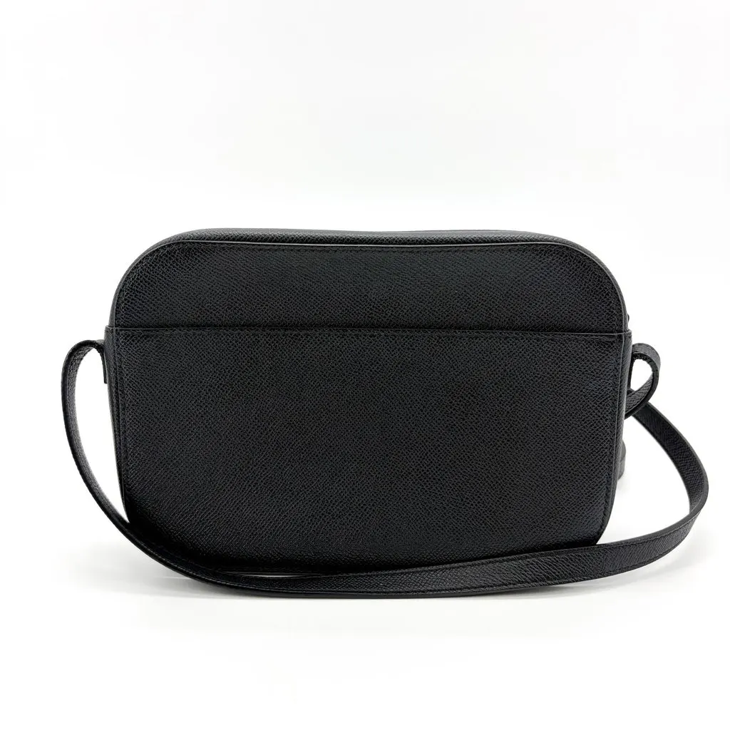 Balenciaga Bill Camera Shoulder Bag Small Black Black Leather Good - Inside View