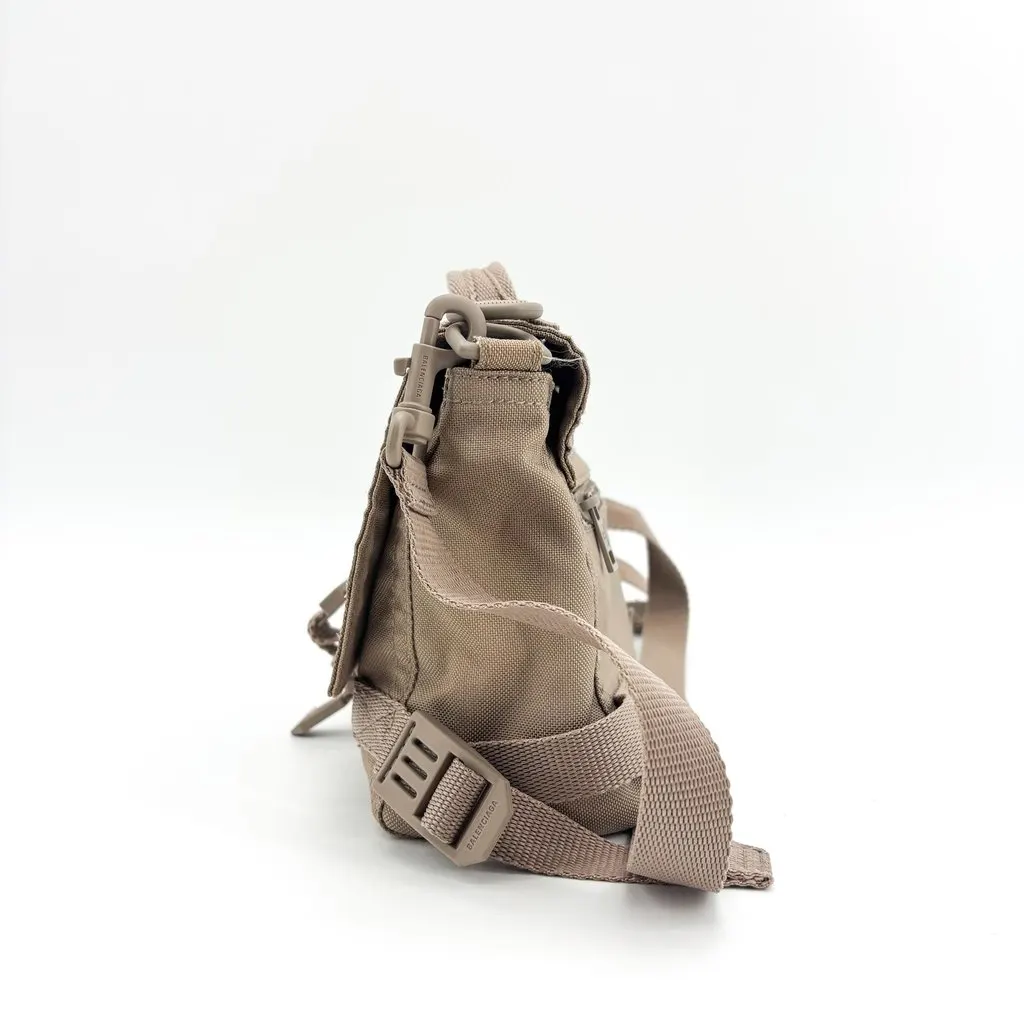 Balenciaga Army Messenger Bag Small Beige Beige Polyamide Good - Inside View