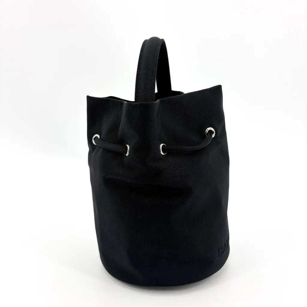 Balenciaga Wheel XS Drawstring Bucket Bag Black Polyamide Good - Box View