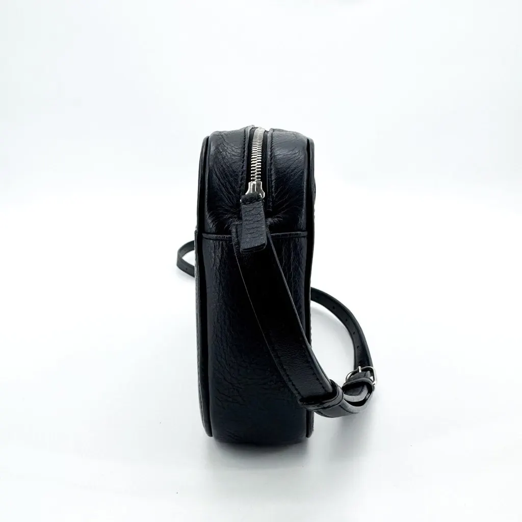 Balenciaga Everyday Camera Bag XS Black Black Leather Fair - Model View