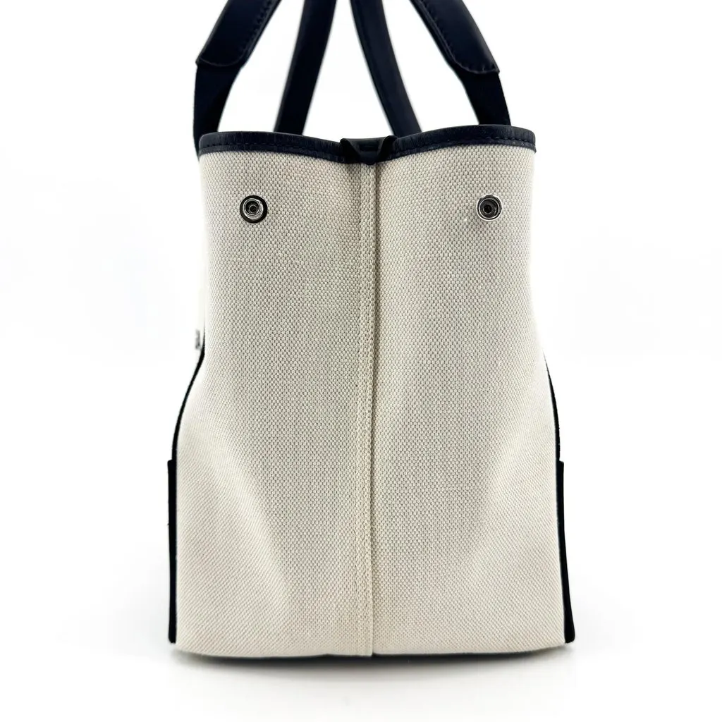 Balenciaga Navy Cabas XS Canvas Tote Bag Natural Black Black Canvas Very good - Inside View