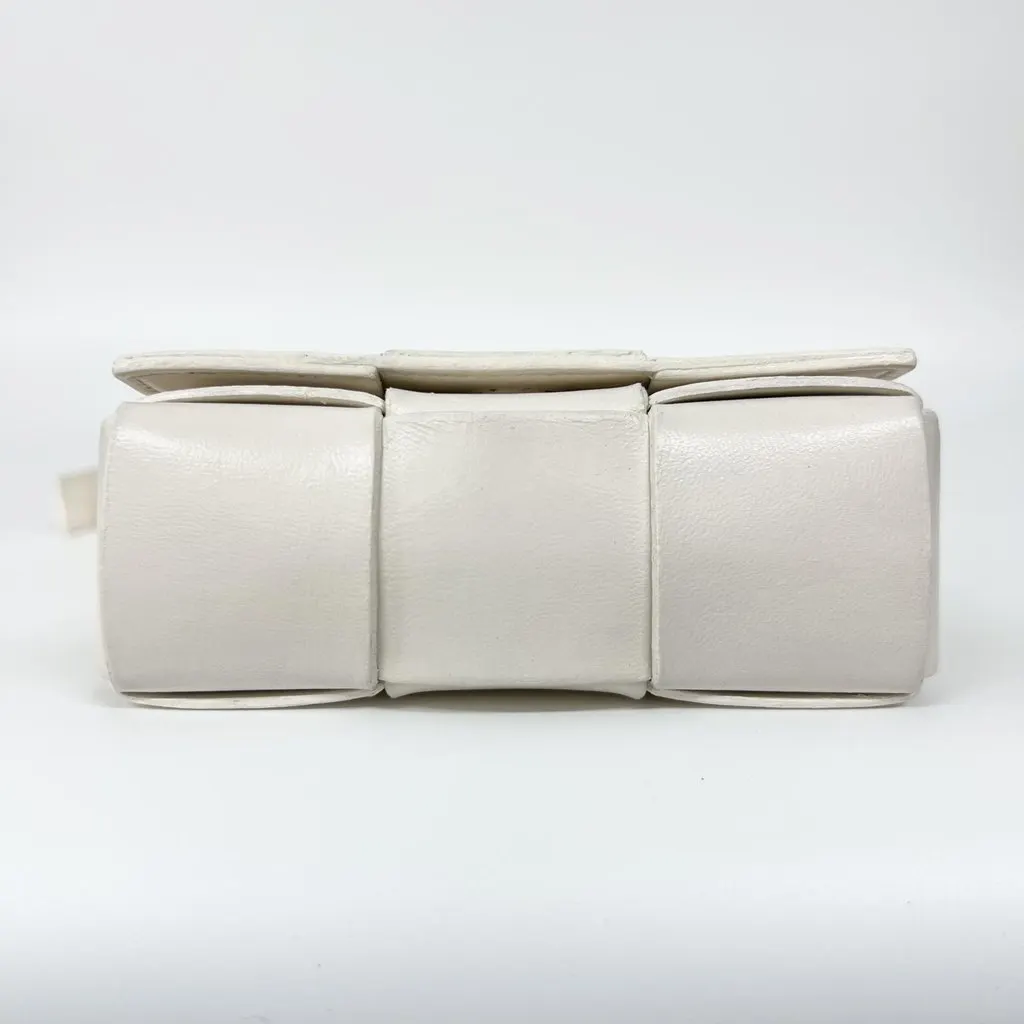 Bottega Veneta Candy Mini White Cassette Bag White Leather Good - Box View