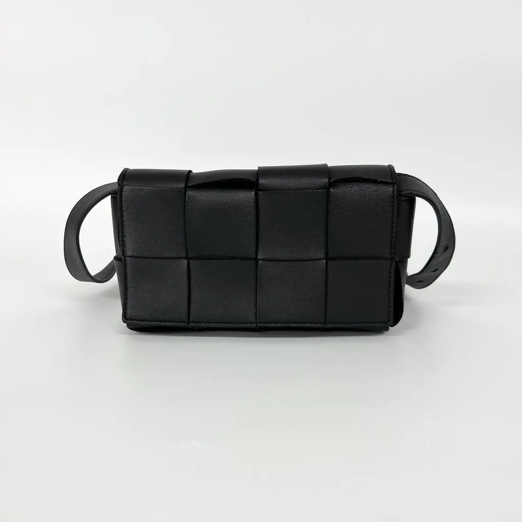 Bottega Veneta Cassette Belt Bag Black Black Good - Inside View