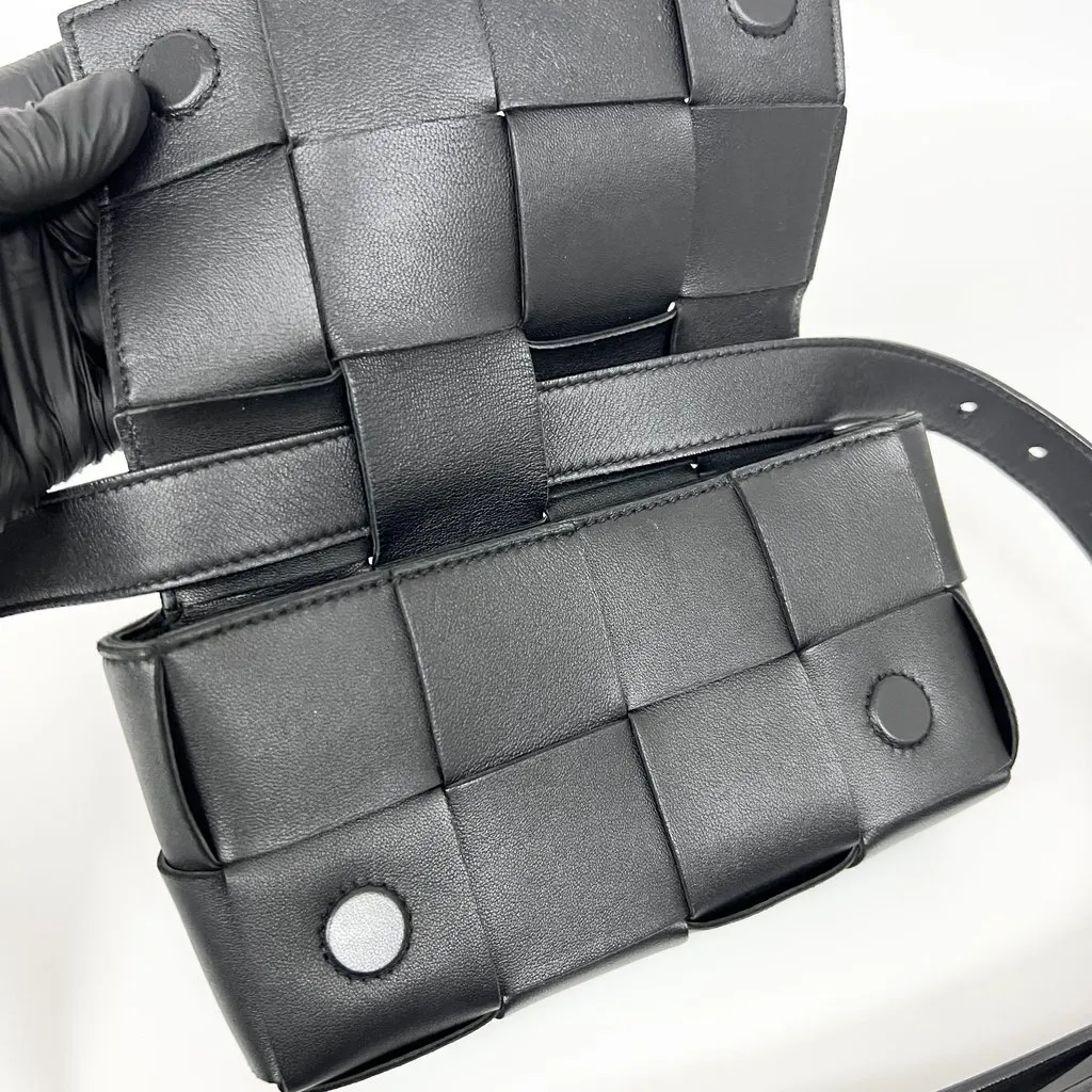 Bottega Veneta Cassette Belt Bag Black Black Good - Box View