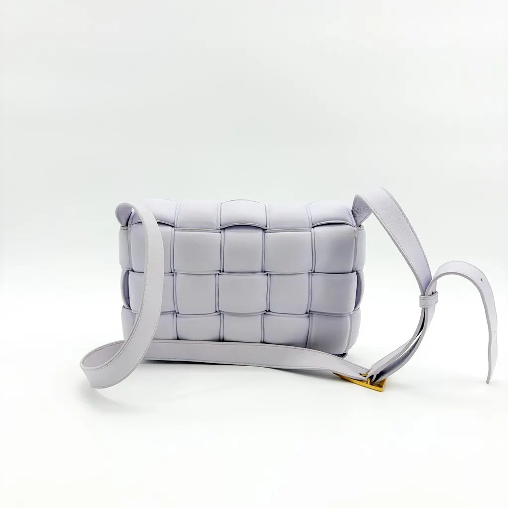 Bottega Veneta Padded Cassette Bag Lavender Purple Leather Very good - Inside View