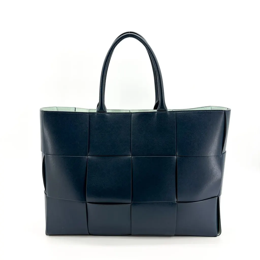 Bottega Veneta Large Arco Tote Bag Space Navy Leather Very good - Inside View