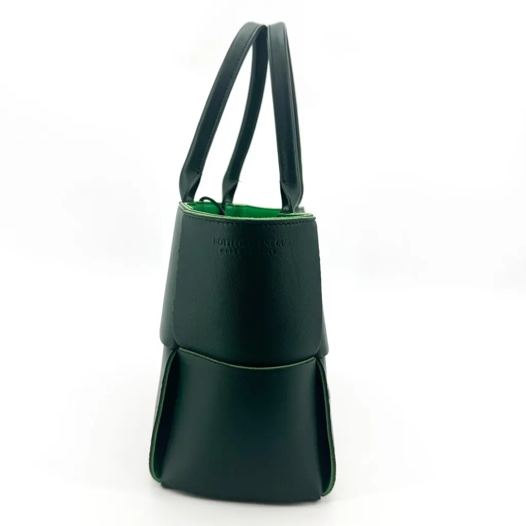 Bottega Veneta Small Arco Tote Bag Dark Green Green Leather Fair - Box View