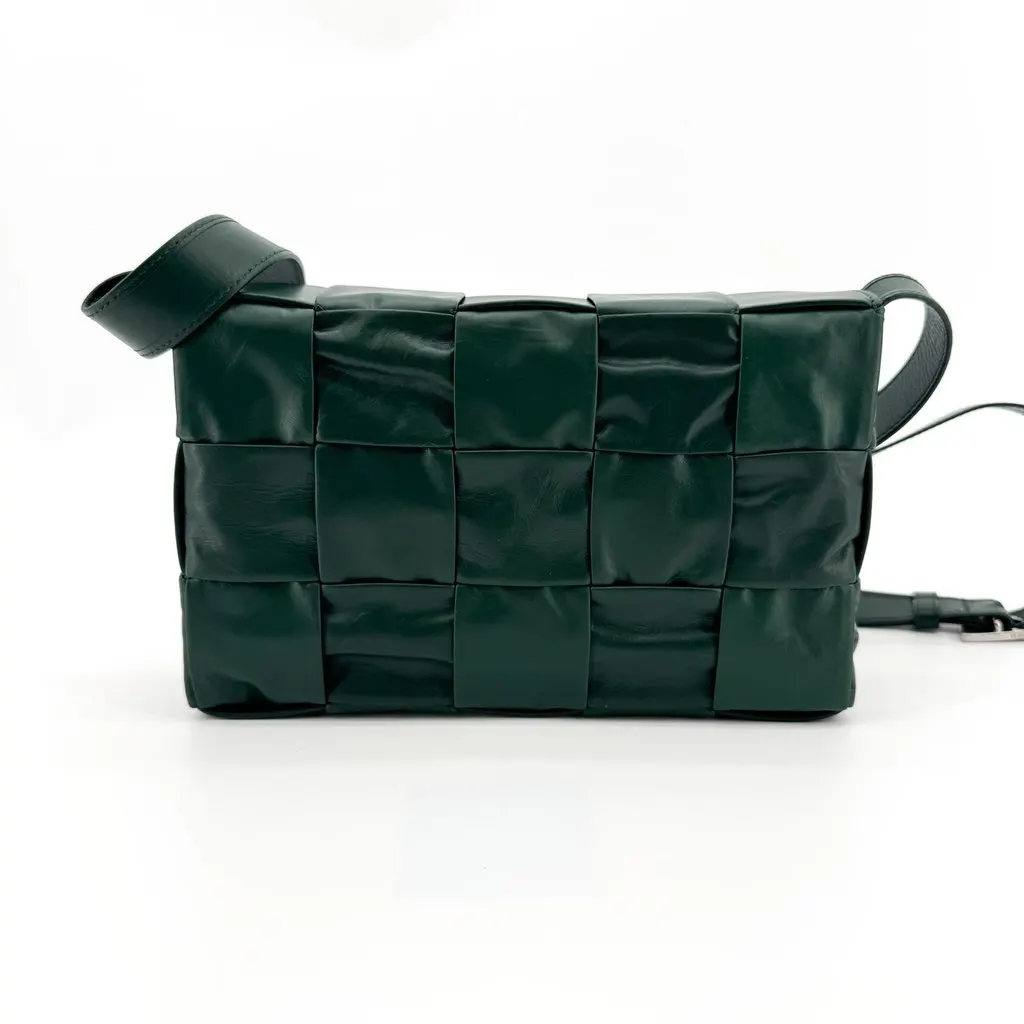 Bottega Veneta Cassette Bag Dark Green Green Leather Very good - Inside View