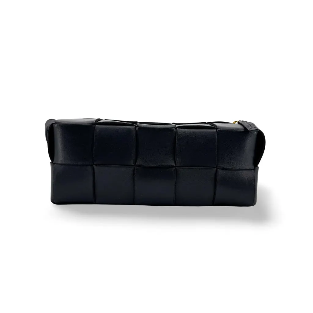Bottega Veneta Small Brick Cassette Shoulder Bag Black