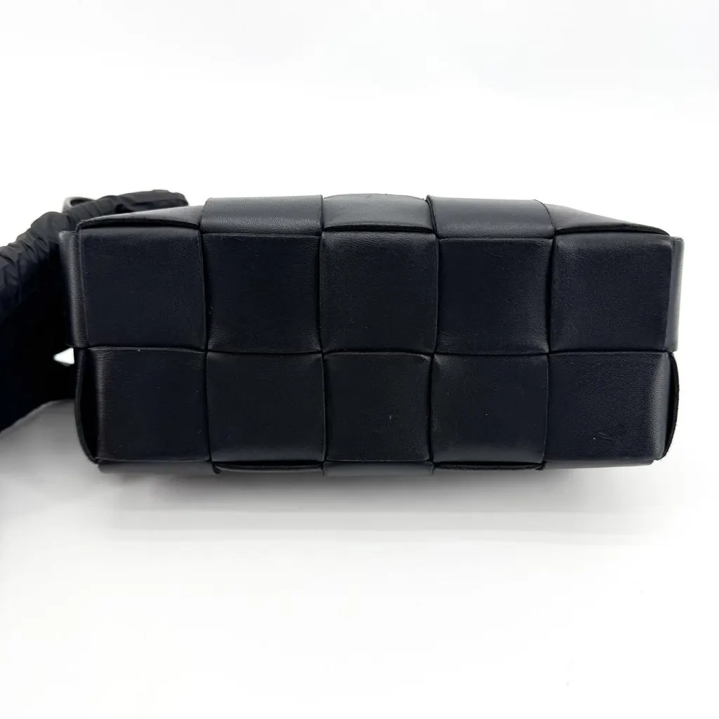 Bottega Veneta Small Brick Cassette Shoulder Bag Black Black Leather Good - Box View