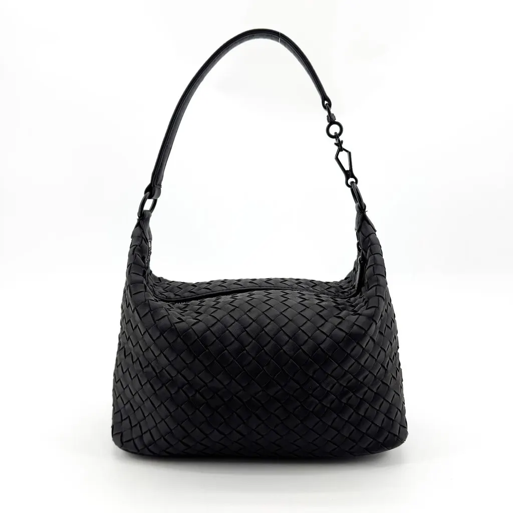 Bottega Veneta Mini Wallace Shoulder Bag Black Black Leather Very good - Inside View