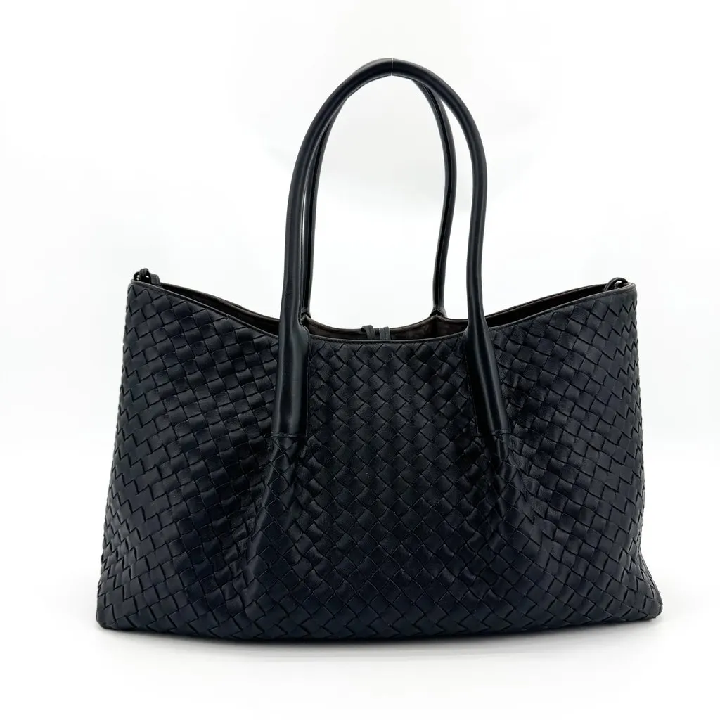 Bottega Veneta Intrecciato Medium Tote Bag Black Black Leather Very good - Inside View
