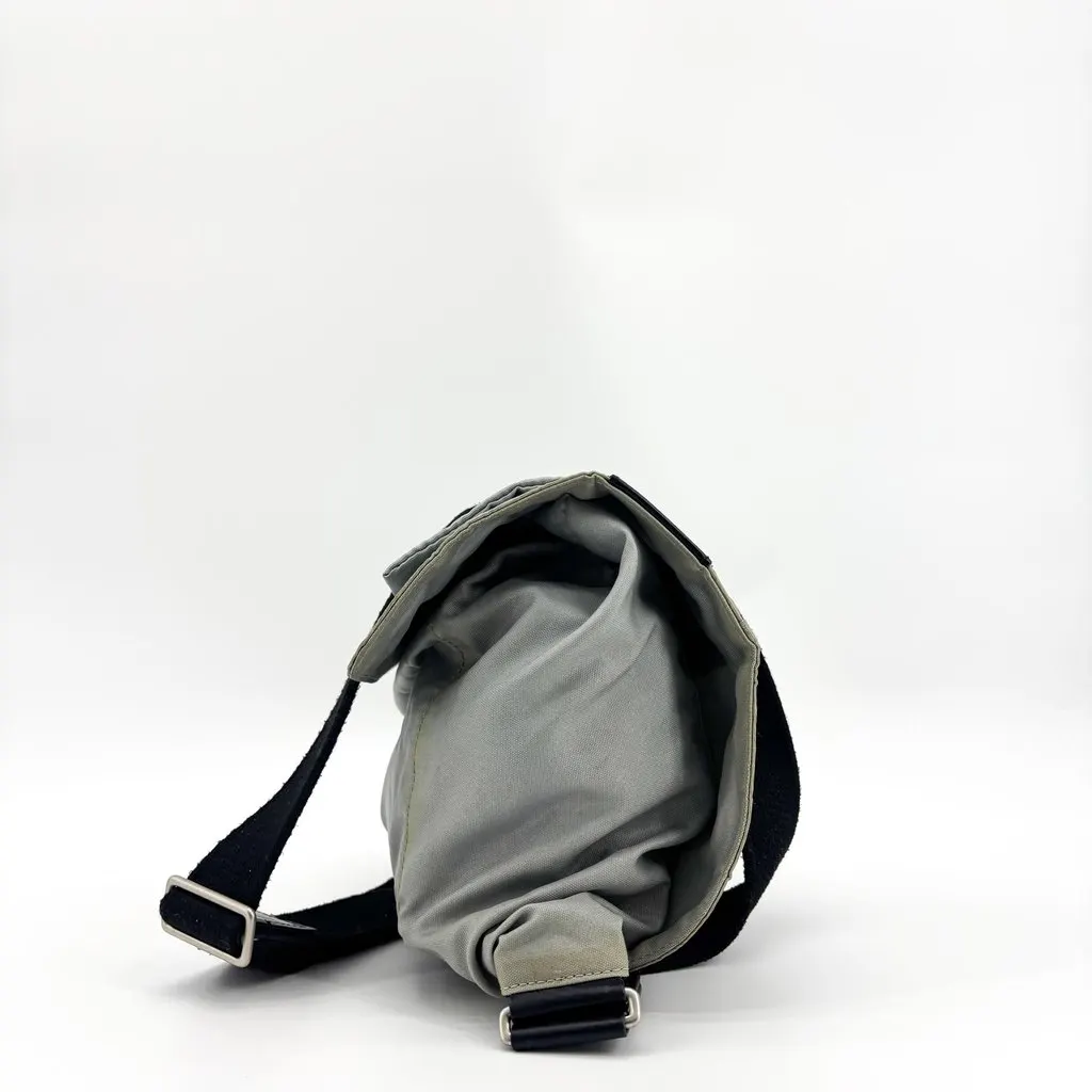 Chanel Sport Line Messenger Bag Grey Black Black Polyamide Fair - Inside View