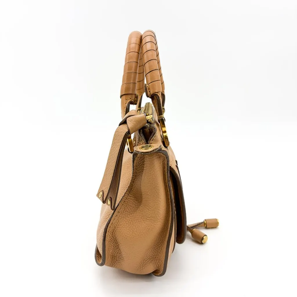 Chloé Marsi Mini Double Carry Bag Tanning Brown Leather Fair - Box View