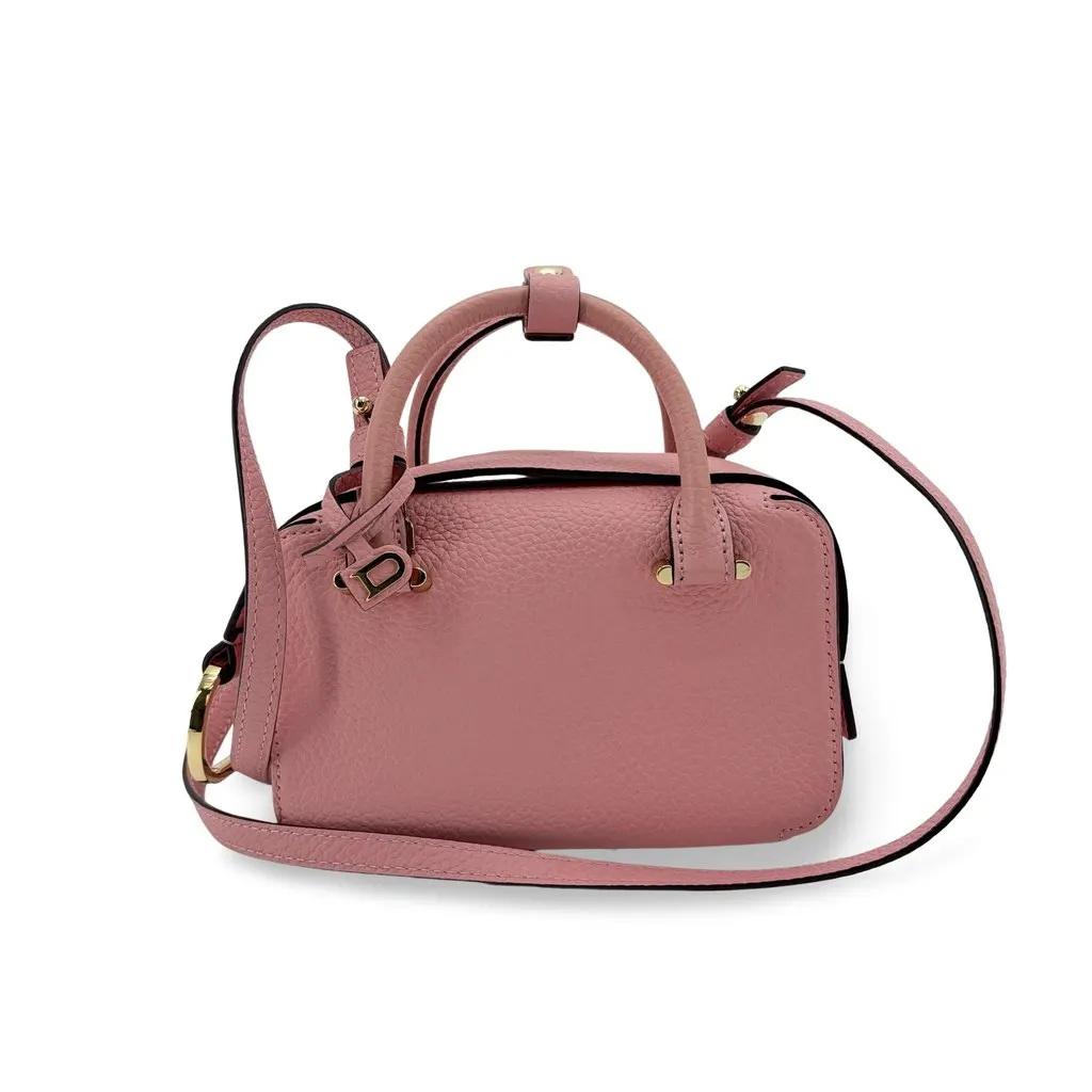 Delvaux Cool Box Nano Toryong Soft Rose Pink Pink Leather Very good - Front View