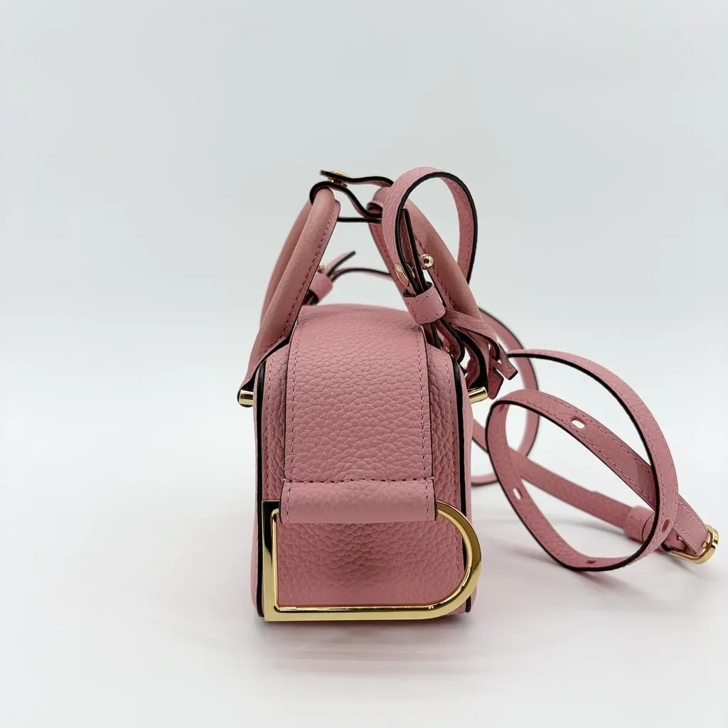 Delvaux Cool Box Nano Toryong Soft Rose Pink Pink Leather Very good - Model View