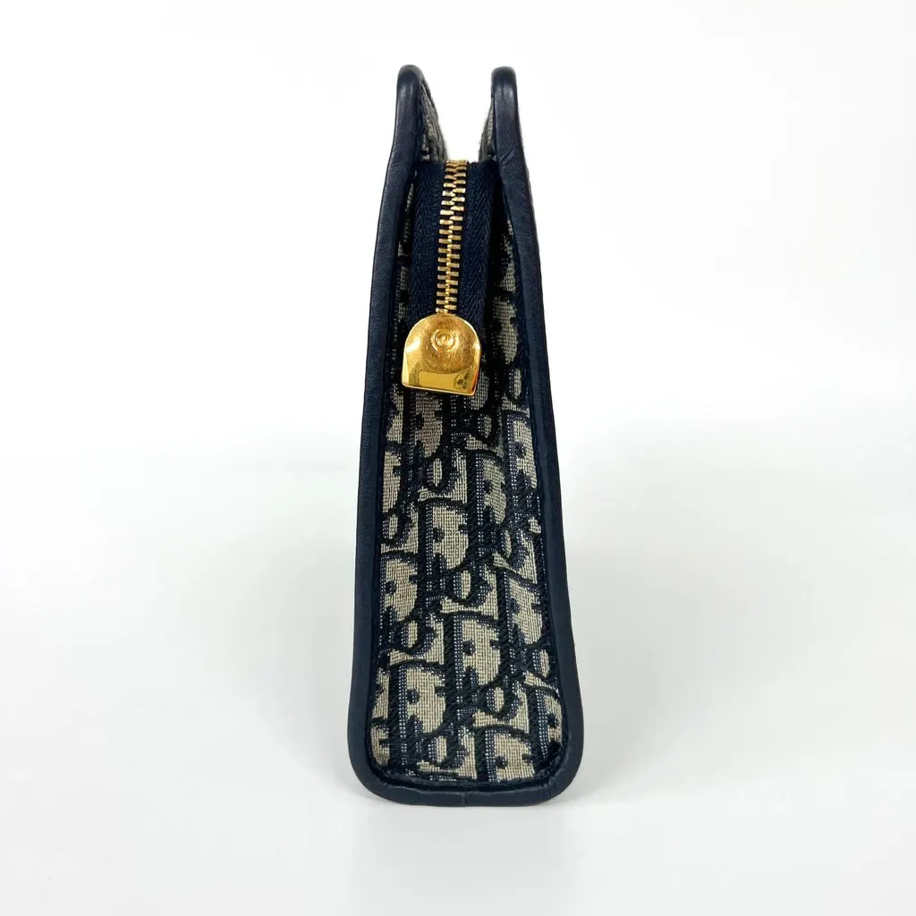 Dior Oblique 30 Montaigne Case Navy Blue Jacquard Good - Box View