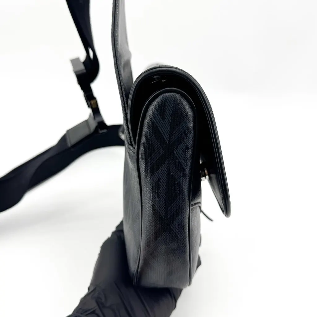 Dior Saddle Bag Black CD Diamond Canvas Black Canvas Very good - Box View