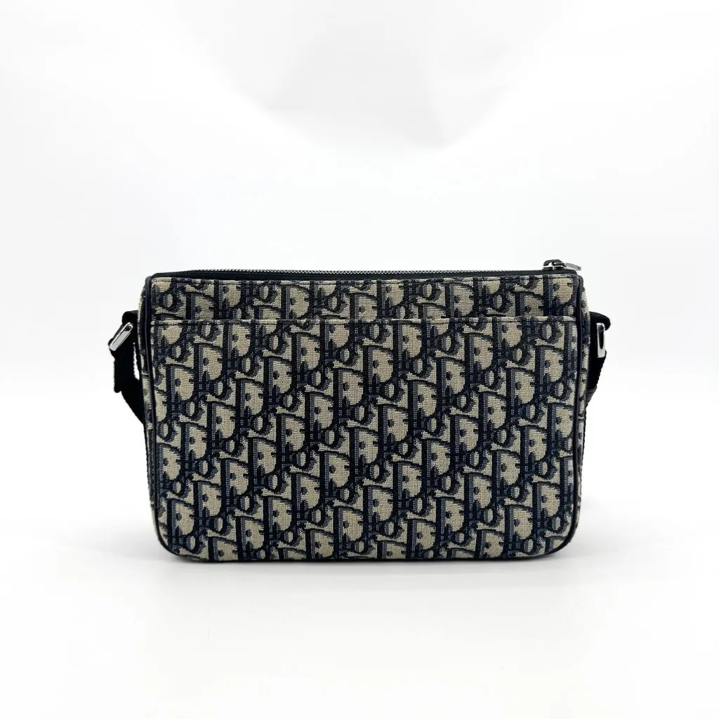 Dior Gallop Messenger Bag Navy Dior Oblique Jacquard Beige Jacquard Very good - Inside View