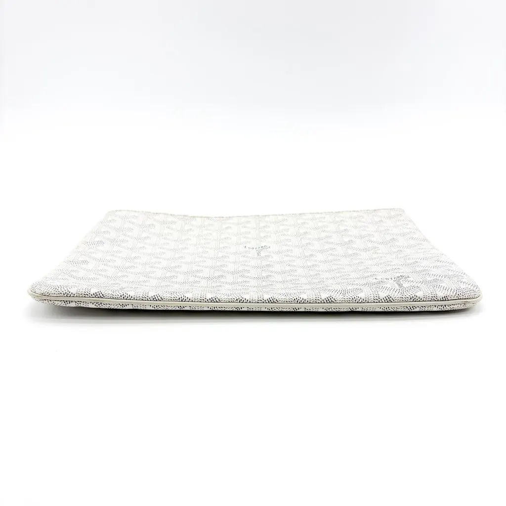 Goyard Senna Clutch GM White MultiColor Canvas Good - Box View