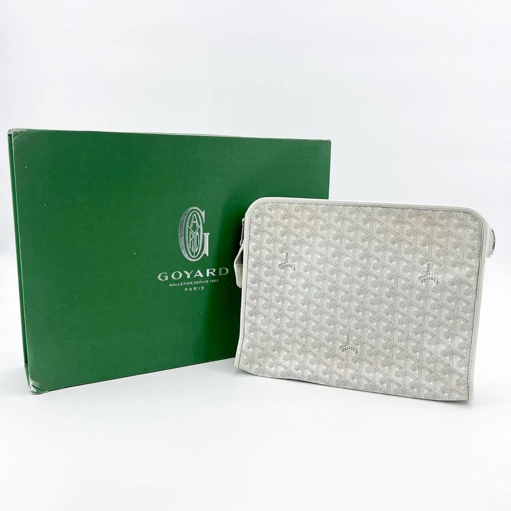 Goyard Goyas Juvance Toilet Clutch GM MultiColor Canvas Good - Back View