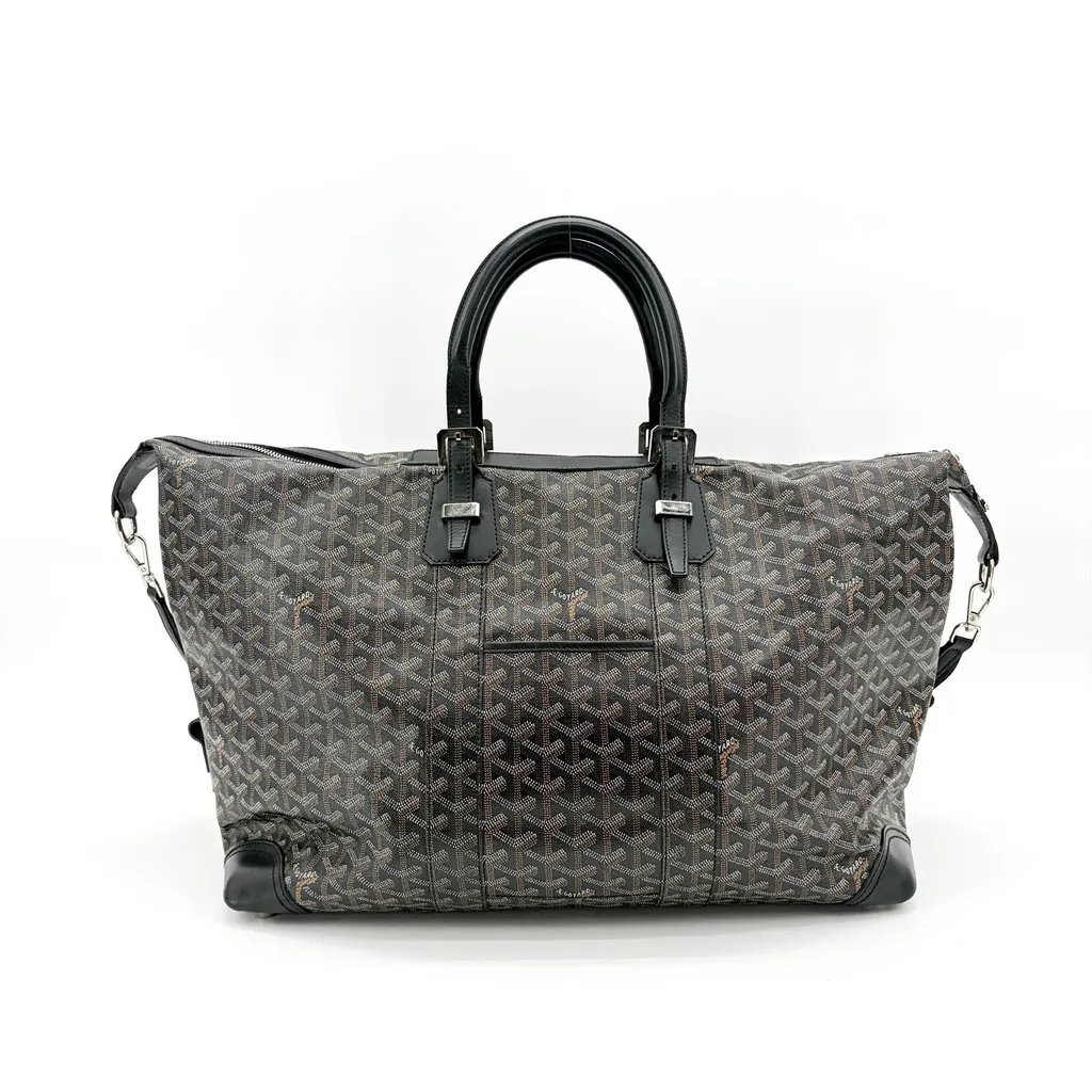 Goyard Boeing 55 Travel Bag Black Black Canvas Very good - Back View