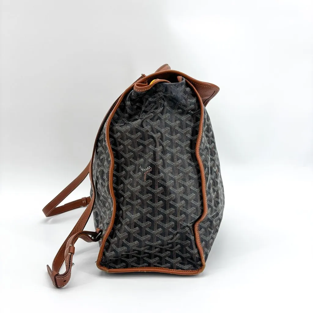 Goyard Saint Leger Backpack Black Brown Black Canvas Good - Box View