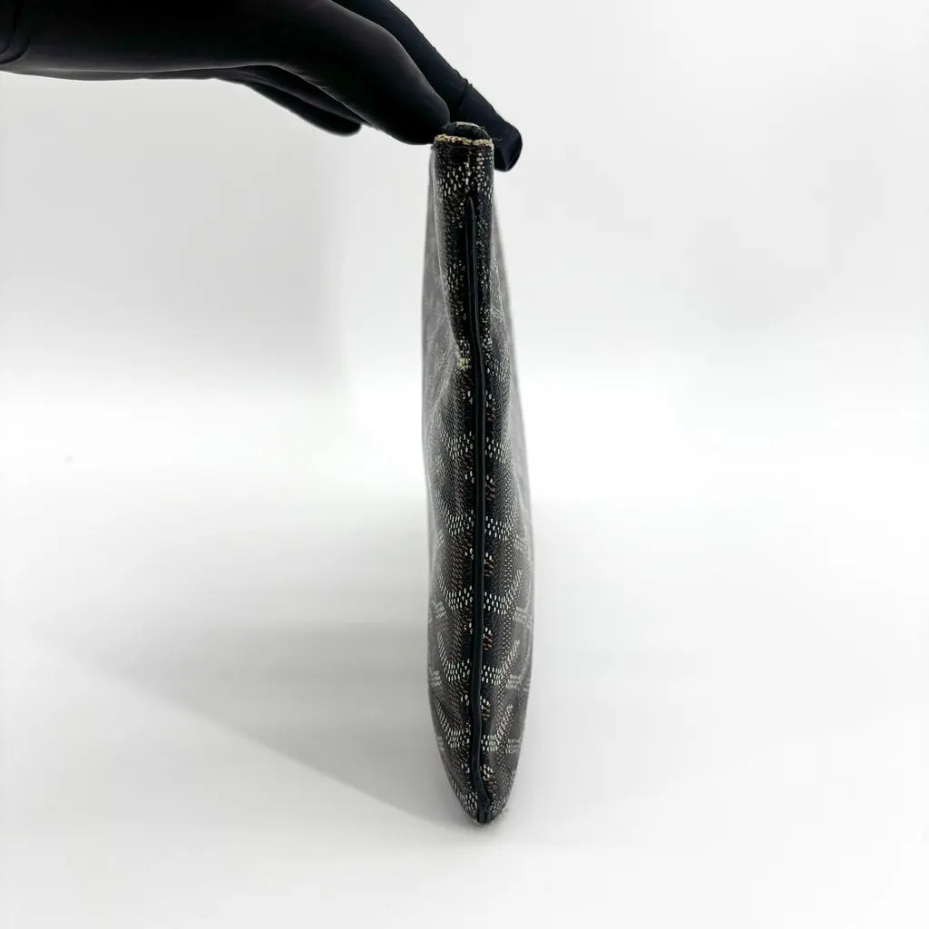 Goyard Senat Clutch MM Black Black Canvas Good - Box View