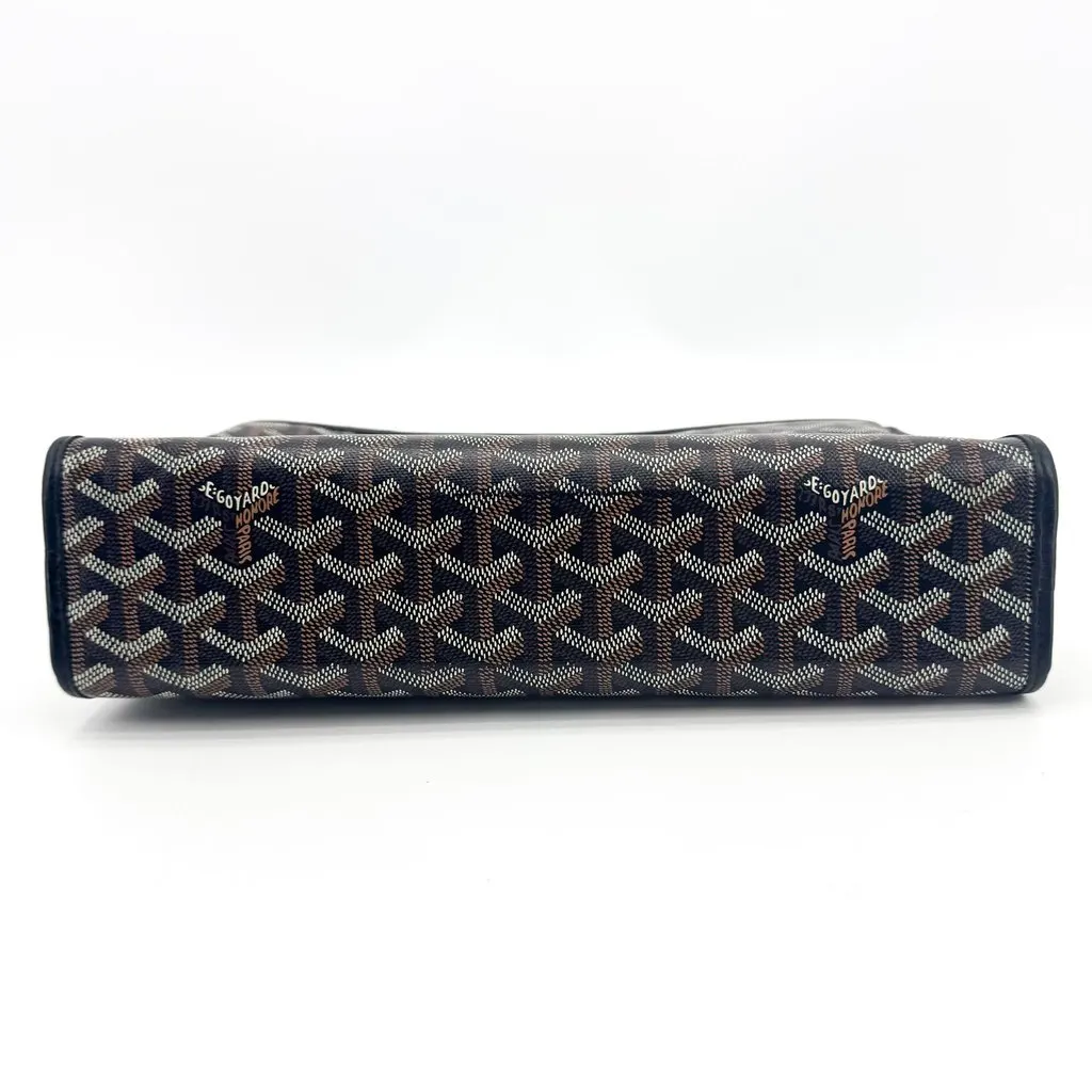Goyard Jouvence Toiletry Clutch Black Canvas Good - Box View