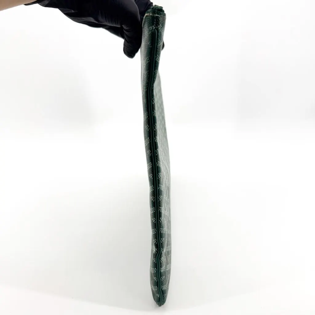 Goyard Senat Clutch GM Green Green Canvas Very good - Box View