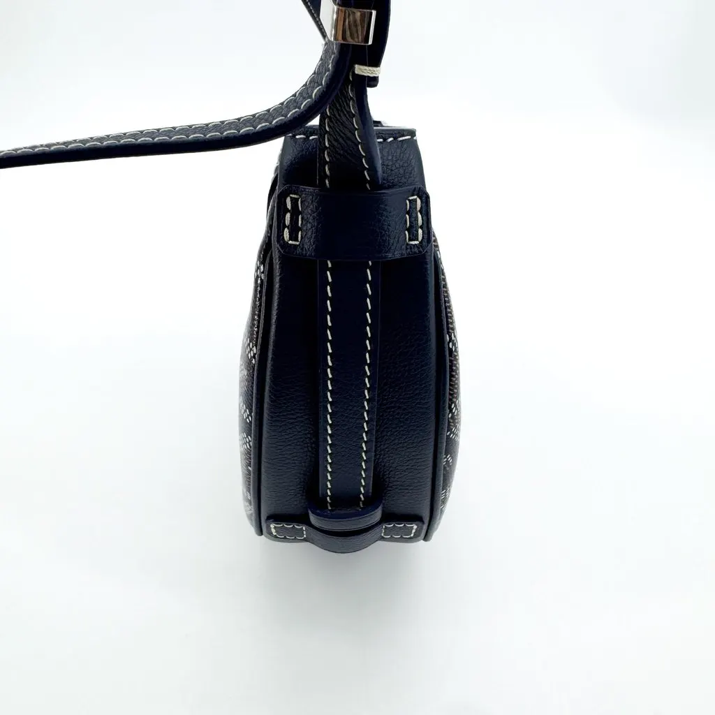 Goyard Saint-Gilles Shoulder Bag Navy Brown Canvas Very good - Box View