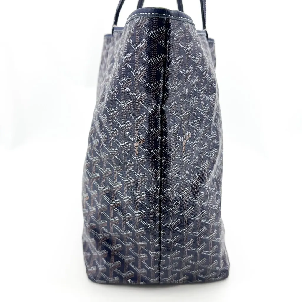 Goyard Saint Louis PM Navy Navy Canvas Very good - Model View