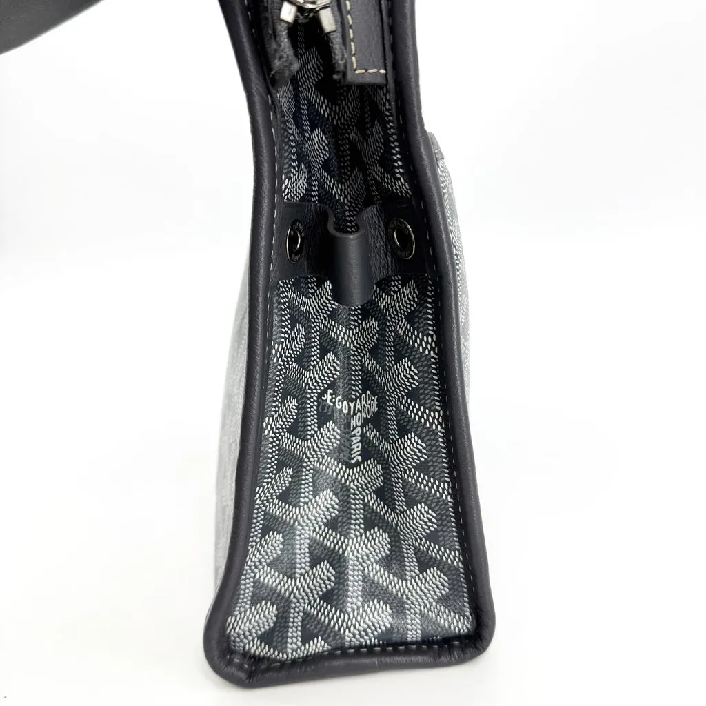Goyard Jouvence MM Clutch Black Black Canvas Good - Box View
