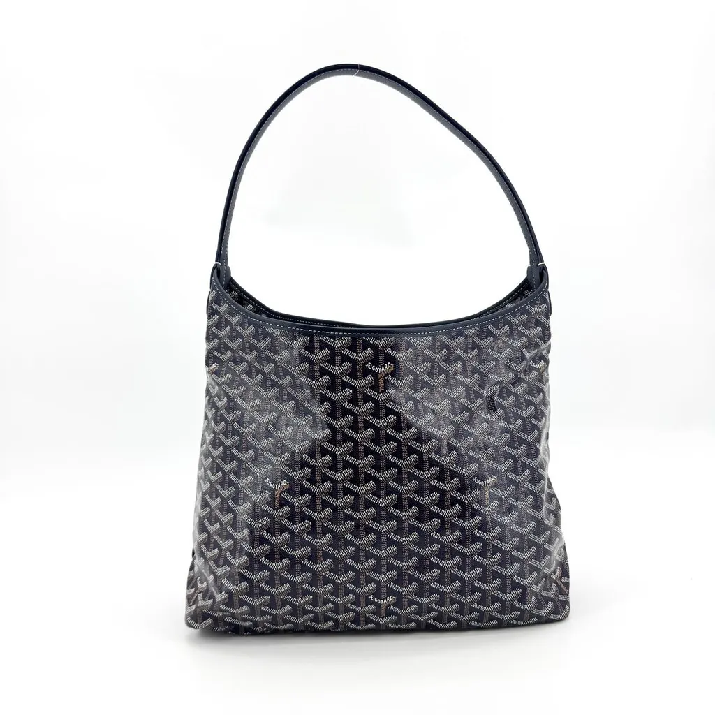 Goyard Boheme Hobo Bag Navy Black Canvas Very good - Inside View