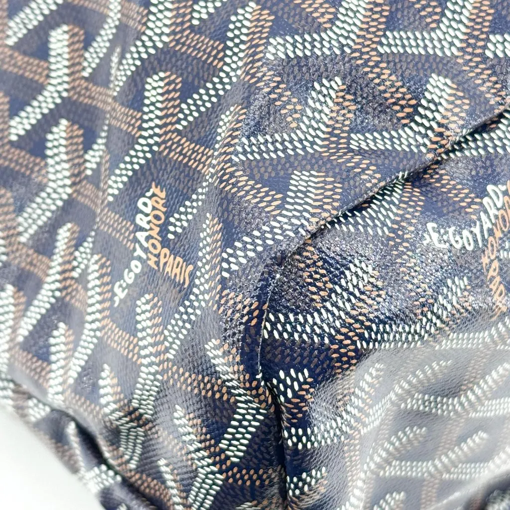Goyard Boheme Hobo Bag Navy Black Canvas Very good - Box View