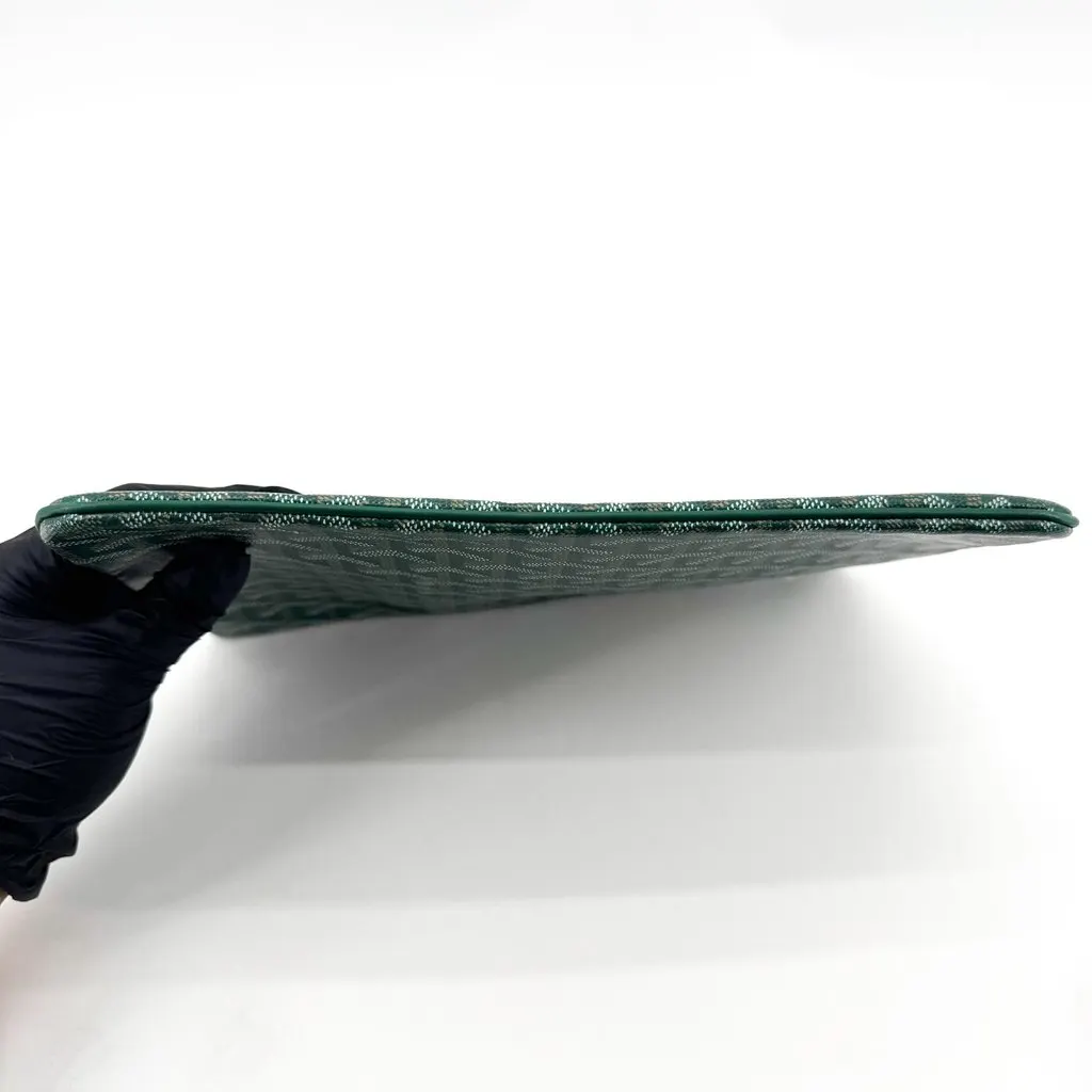 Goyard Senat Clutch MM Green Green Canvas Good - Inside View