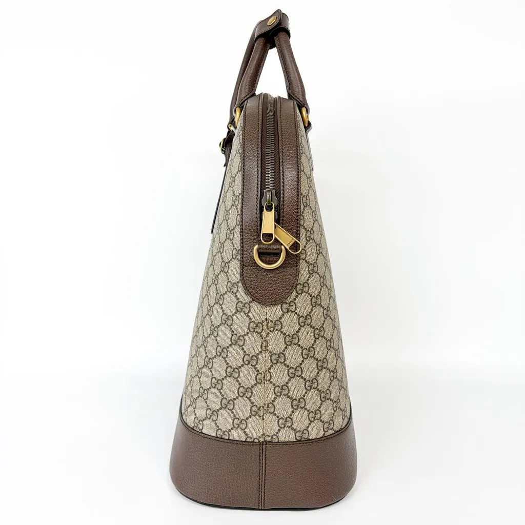 Gucci Ophidia GG Medium Tote Bag Brown MultiColor Canvas Very good - Model View