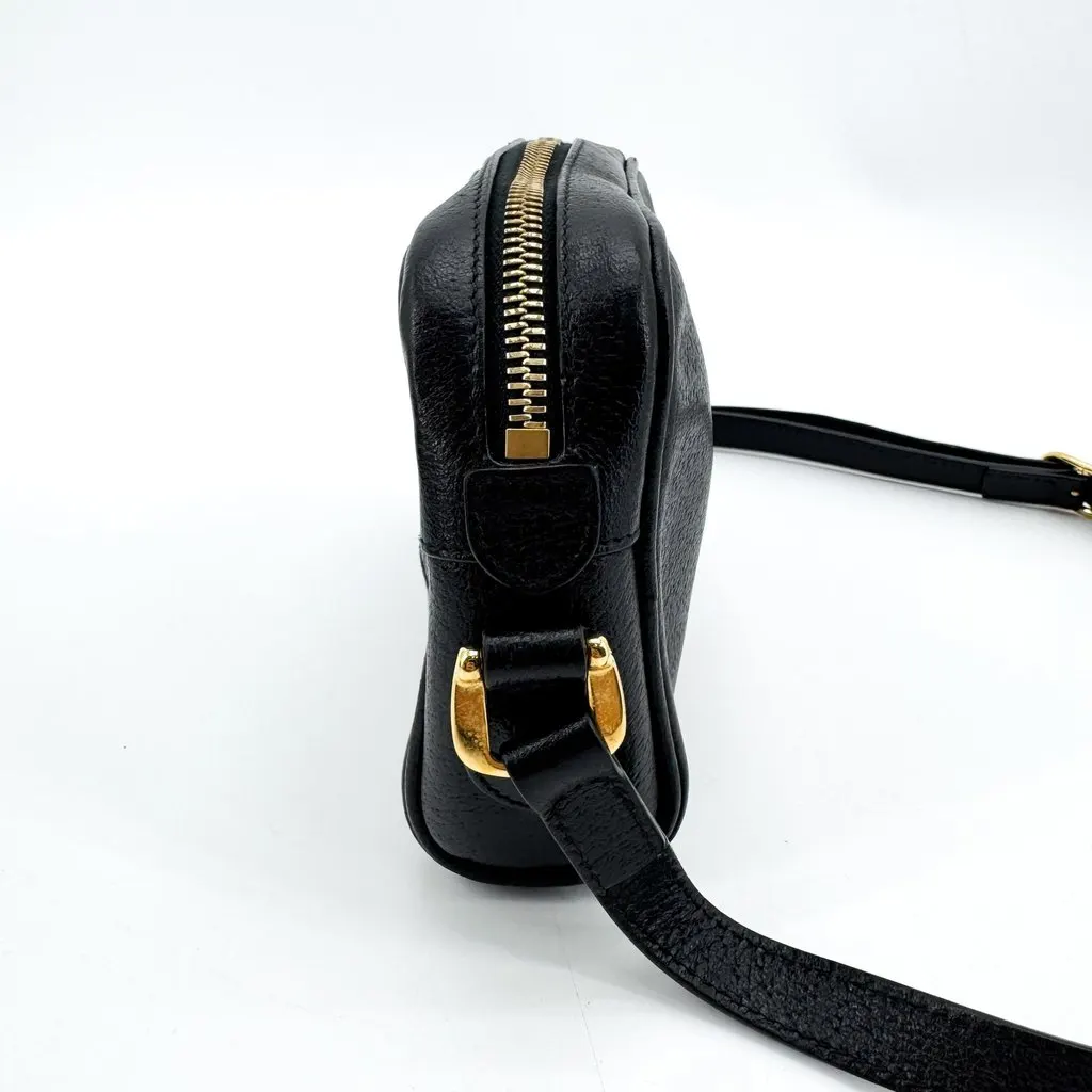Gucci Ophidia Mini Shoulder Bag Black Black Leather Good - Inside View