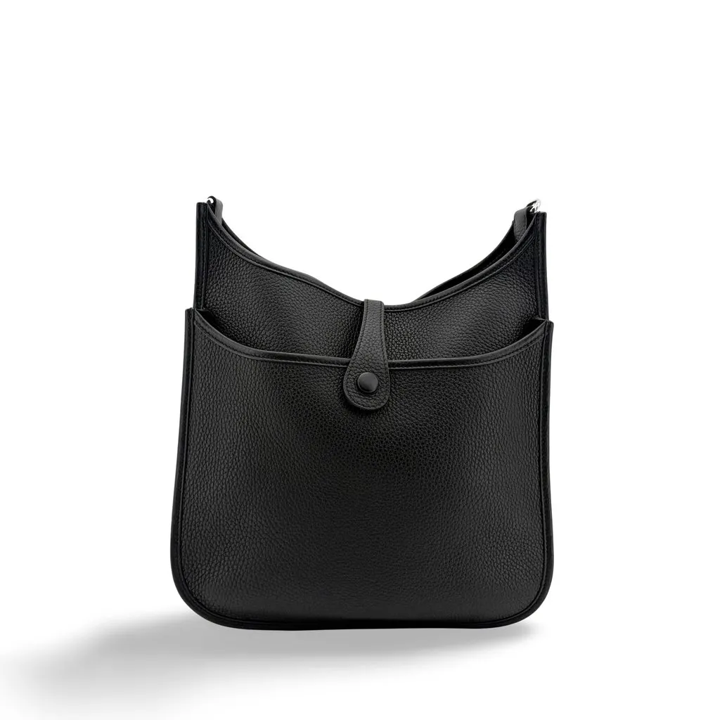 Hermès Evelyn 16 TPM So Black Clemence Black MultiColor Leather Very good - Front View