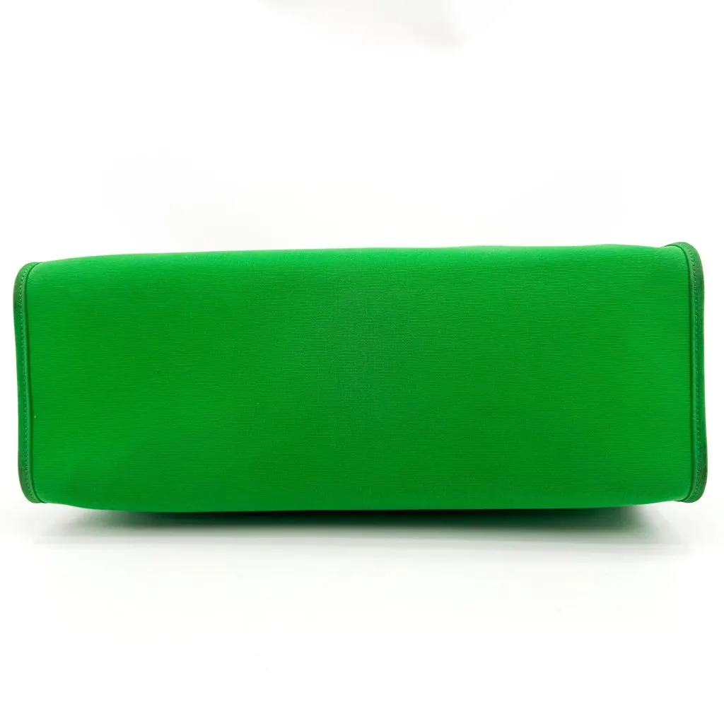 Hermès Herbag 31 Green Natural Brown Canvas Good - Box View