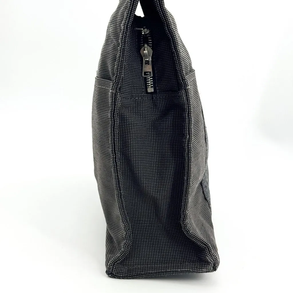 Hermès Herline Tote MM Gray Black Polyamide Good - Inside View