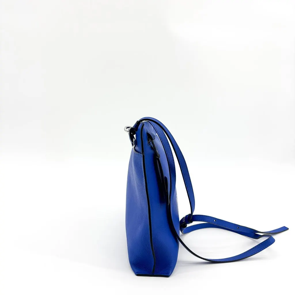 Loewe T Pouch 'You Can't Take It With You' Shoulder Bag Electric Blue Blue Leather Very good - Model View