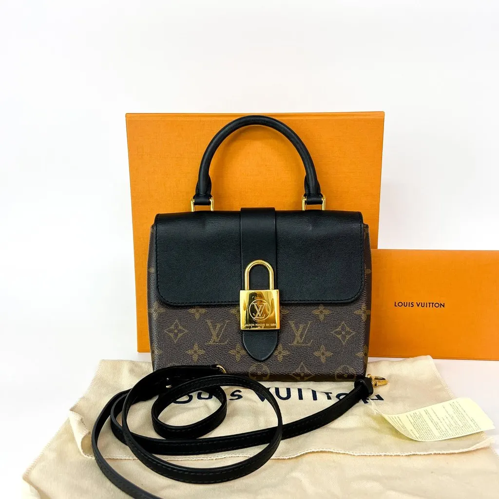 Louis Vuitton Rocky BB Monogram Noir Black Canvas Good - Back View