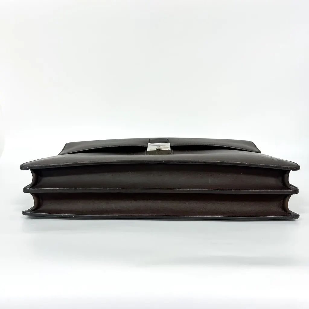 Louis Vuitton Taiga Robust 1 Compartment Briefcase Grizzly Brown Leather Fair - Box View